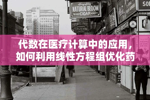 代数在医疗计算中的应用，如何利用线性方程组优化药物剂量分配？