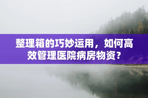 整理箱的巧妙运用，如何高效管理医院病房物资？